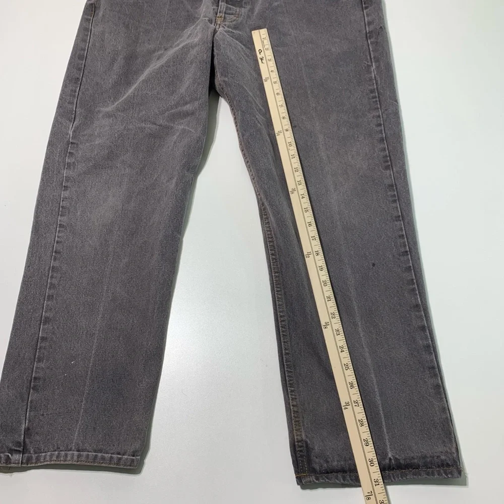 Levi’s 501 Vintage 80’s 90’s USA Made Light Black Jeans Mens Size 40 x 31 Loose - Picture 3 of 9